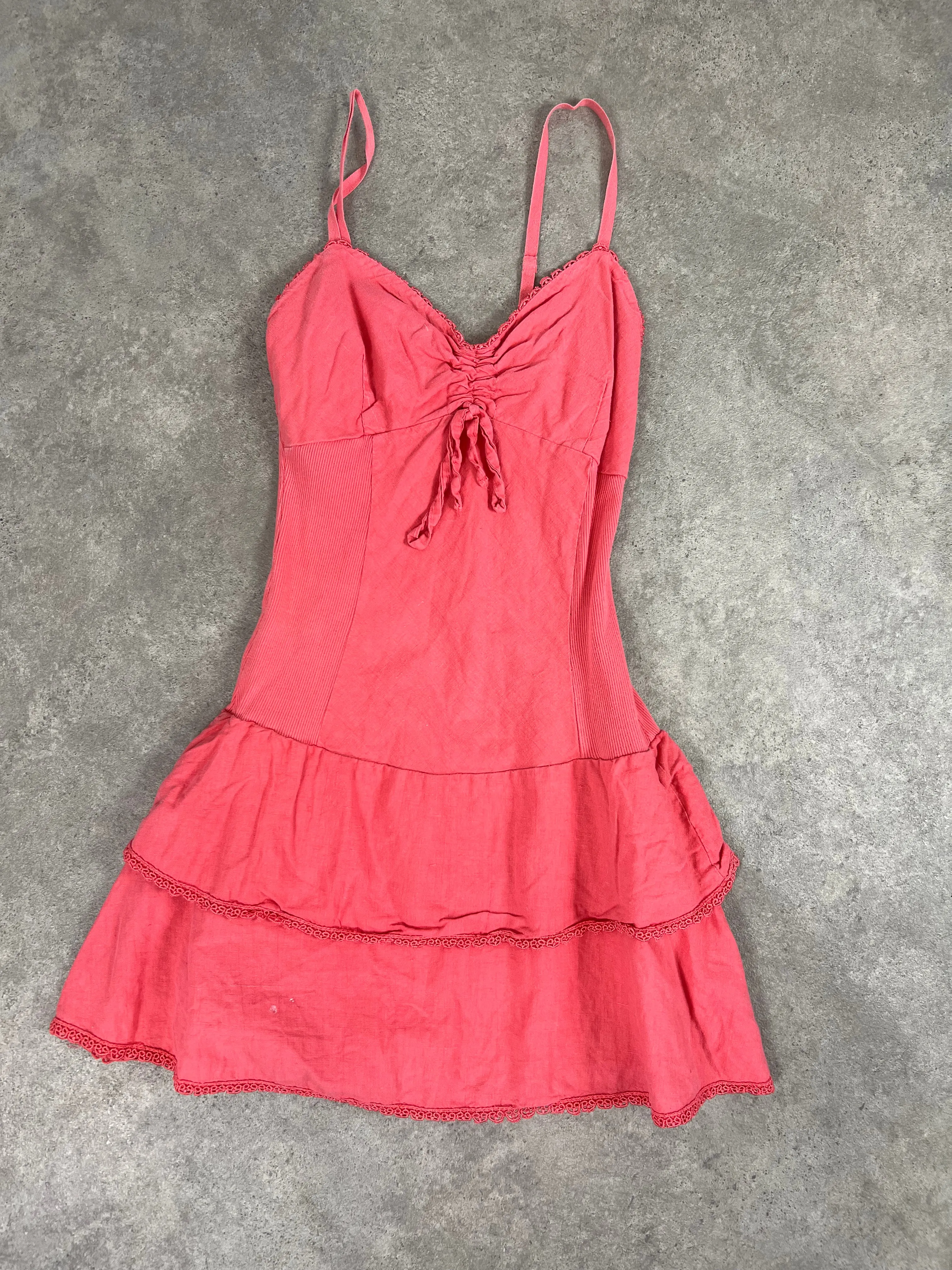 90s pink mini dress (s)