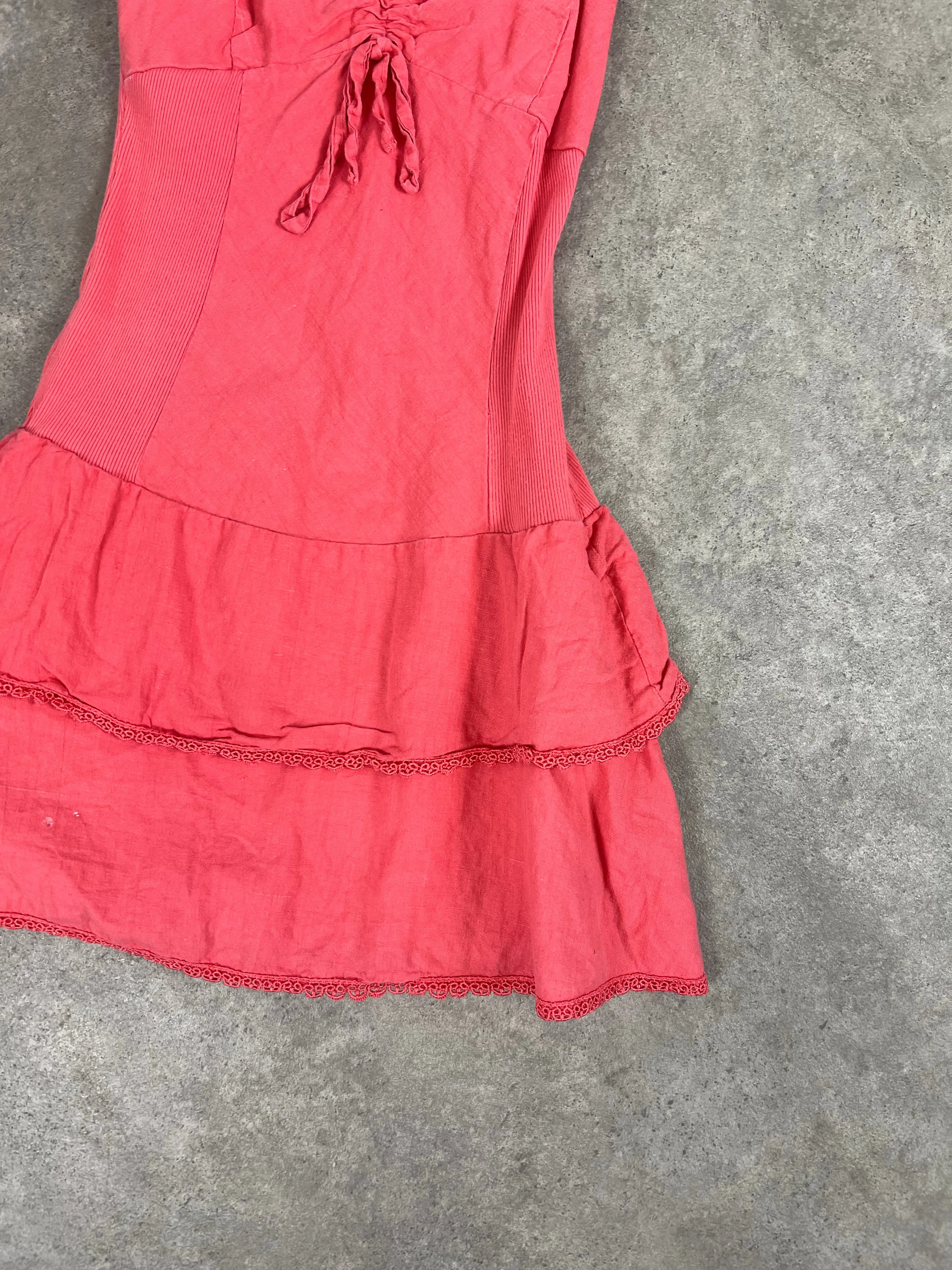 90s pink mini dress (s)