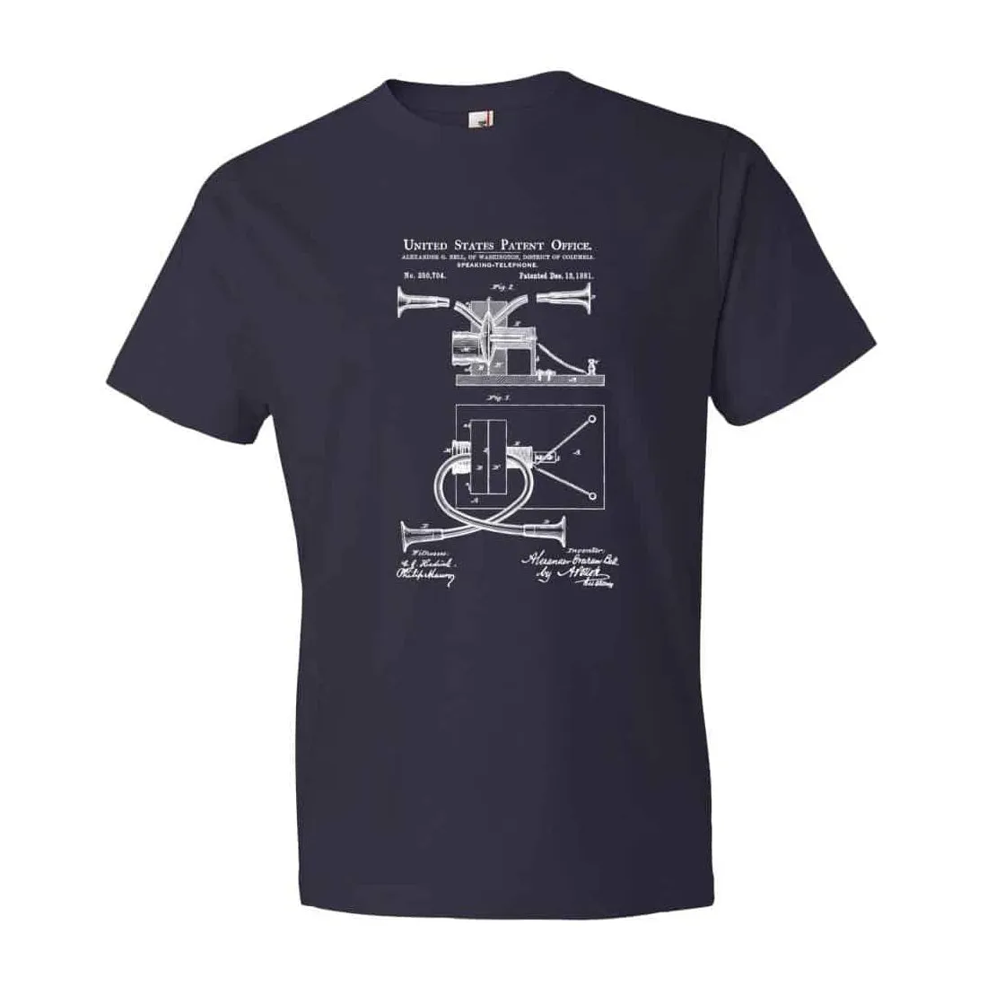 Alexander Bell Telephone Patent T Shirt - Patent Shirt, Steampunk tshirt, Geek t-shirt, Phone Patent, Telephone t-shirt, Vintage Telephone