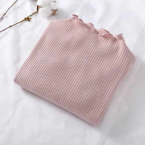 Autumn Girl Baby Floral Dot Long Sleeves Bottoming Shirt Children
