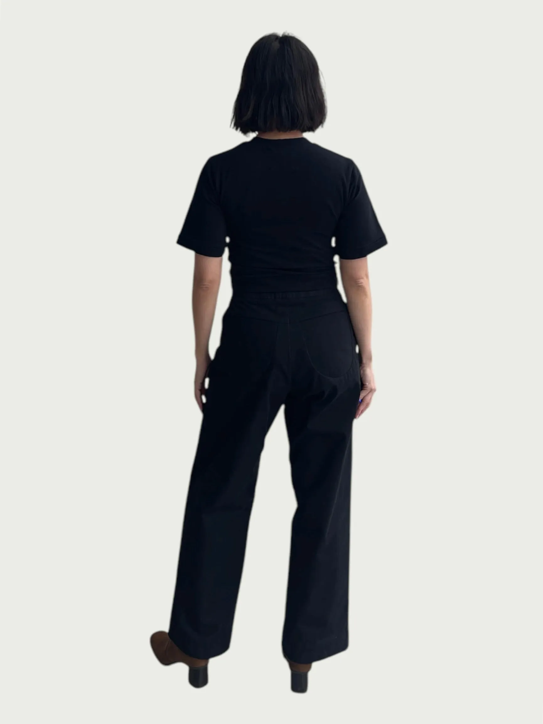Bell Sleeve Tee in Absolute Black