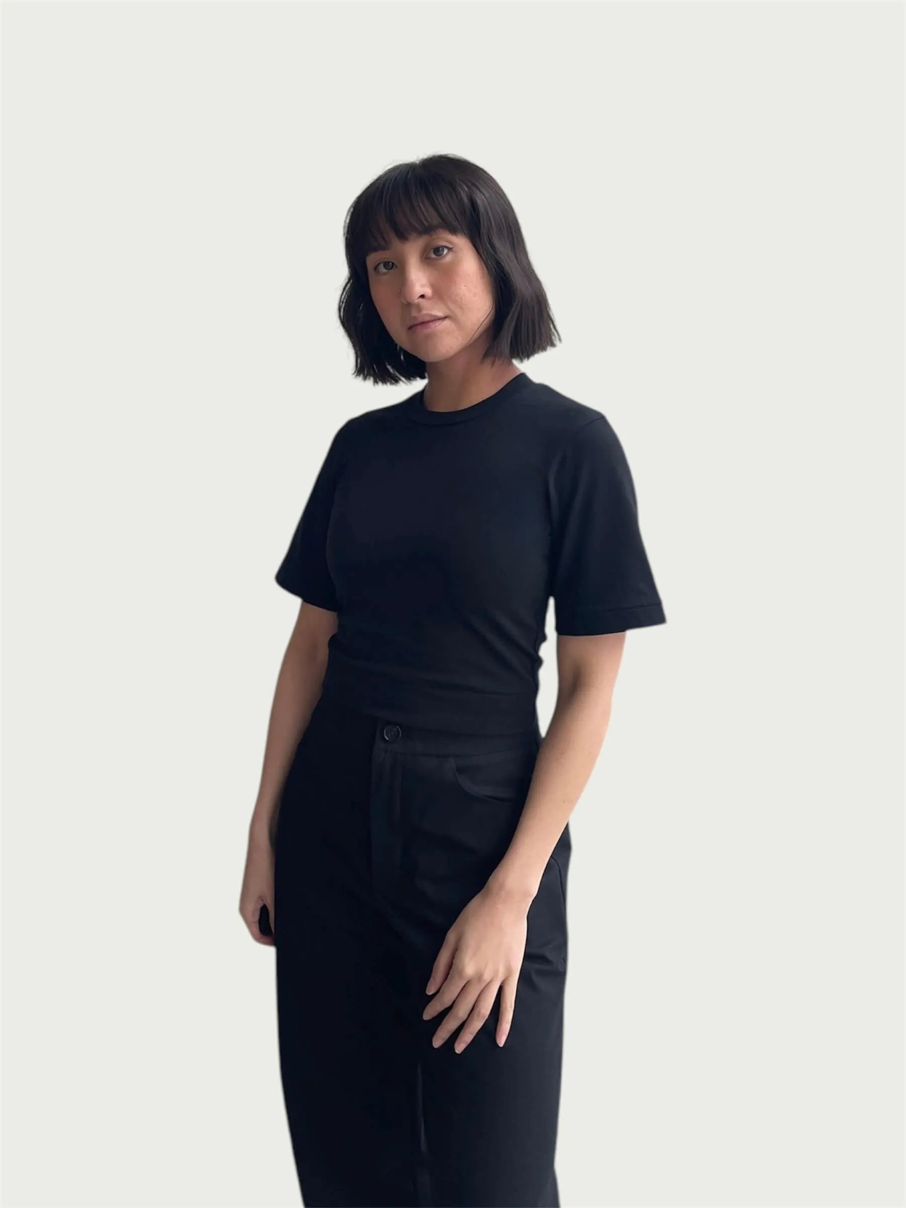 Bell Sleeve Tee in Absolute Black