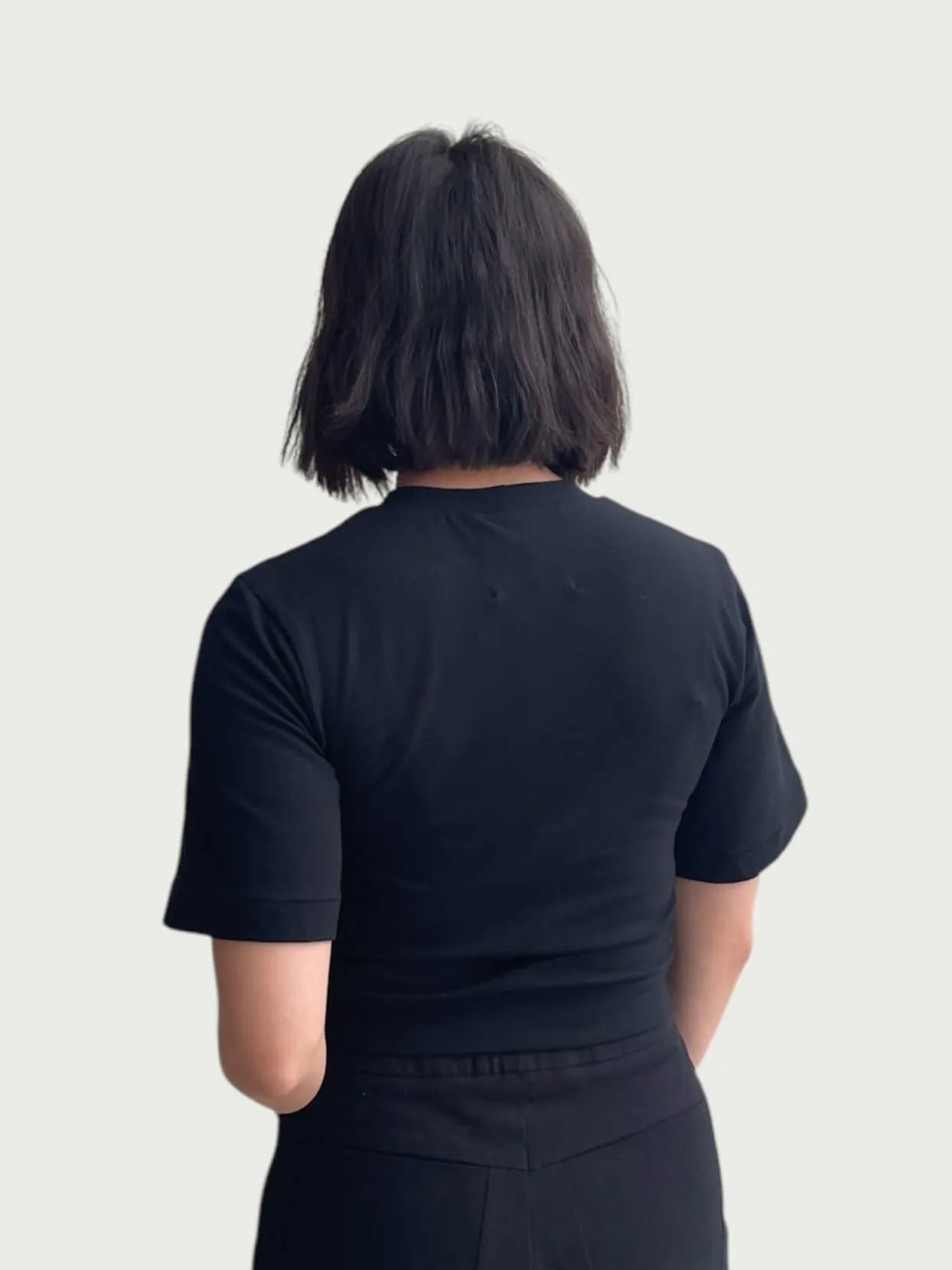 Bell Sleeve Tee in Absolute Black