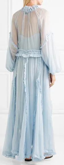 Bluebell Ruffled Georgette Gown
