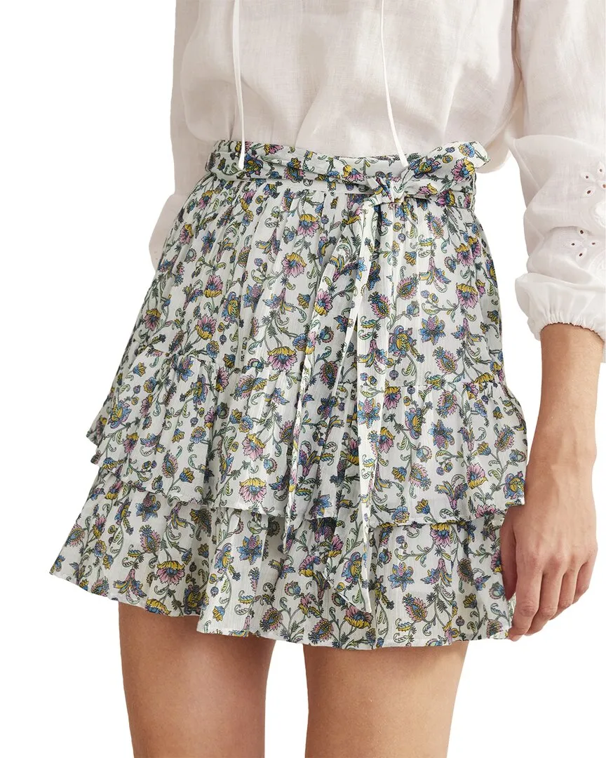 Boden Womens  Tie Waist Crinkle Mini Skirt, Uk 20 / Us 16