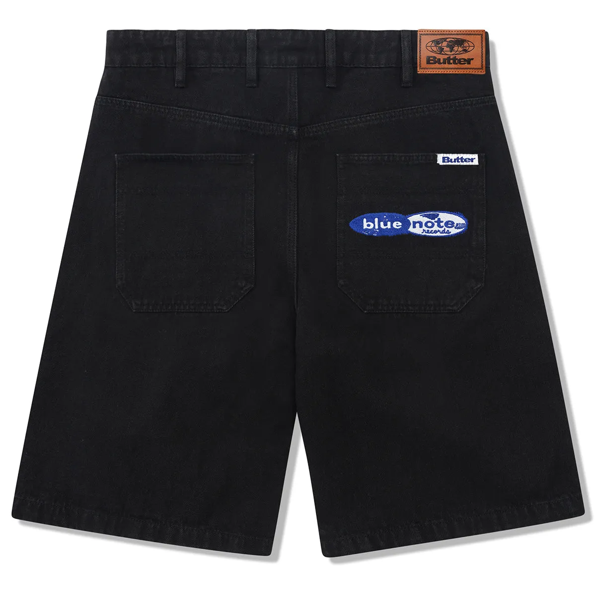 Butter Goods - Blue Note Pleated Denim Shorts Washed Black