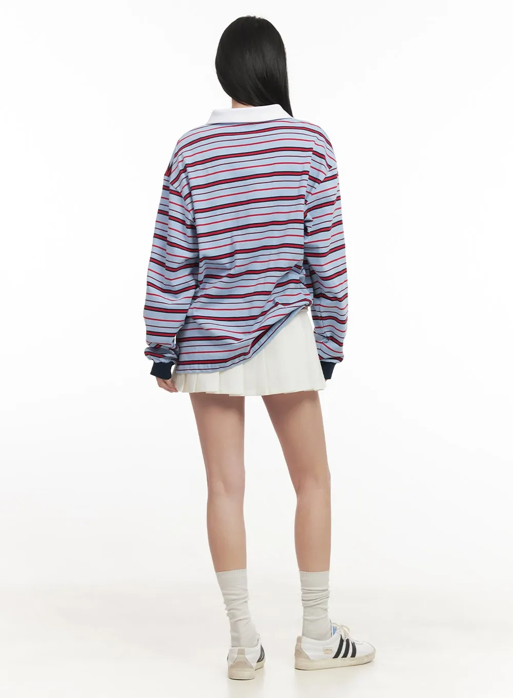 Buttoned Pleated Mini Skirt CF514
