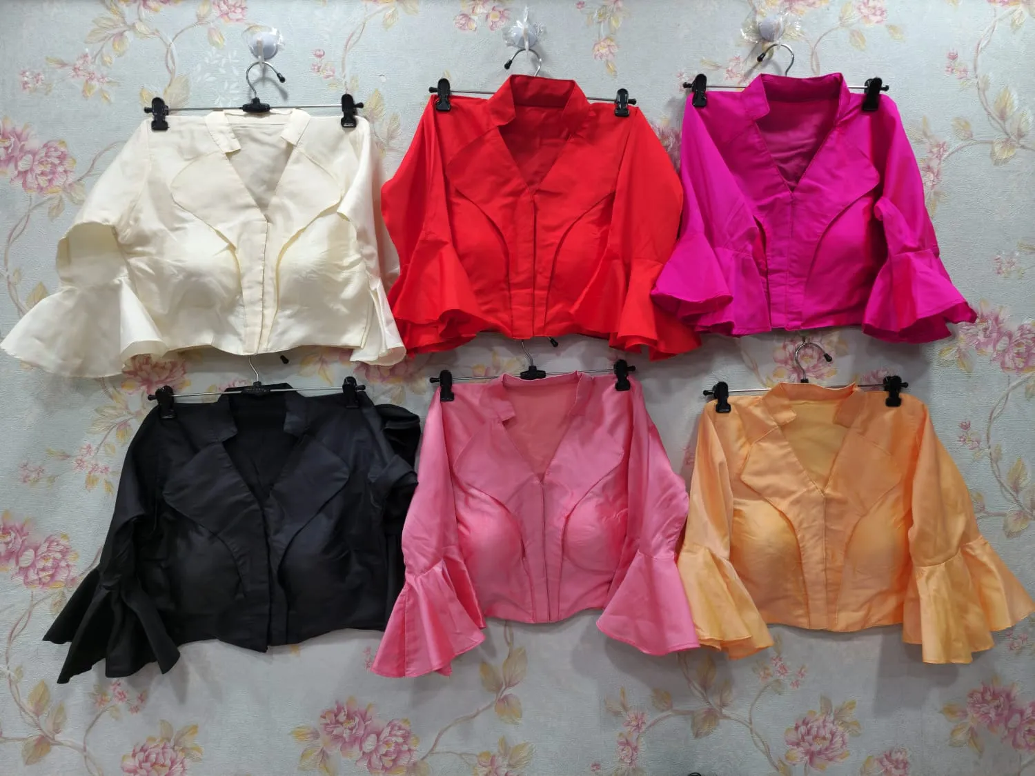 Crop Top Silk Blouse