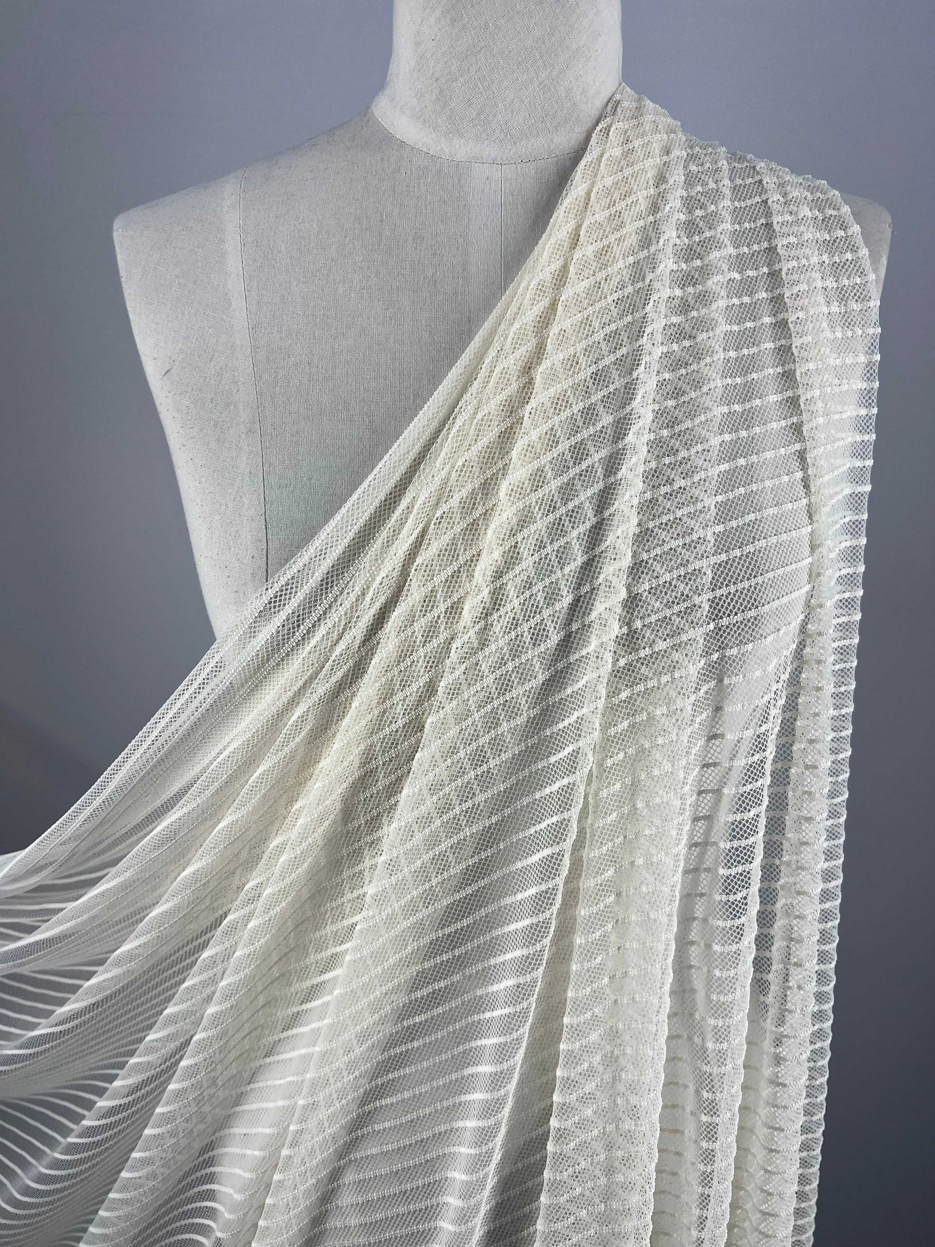 Lace - Cream Mesh - 145cm