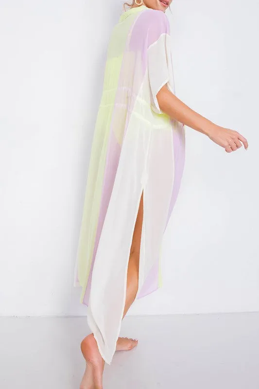 LEMONADE KIMONO COVER-UP