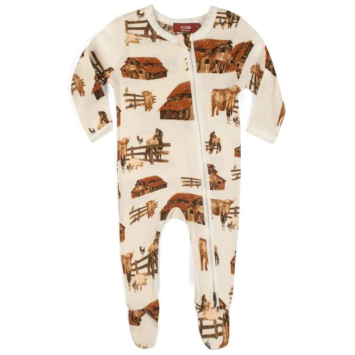 Milkbarn Footed Pajamas *Multiple Prints*