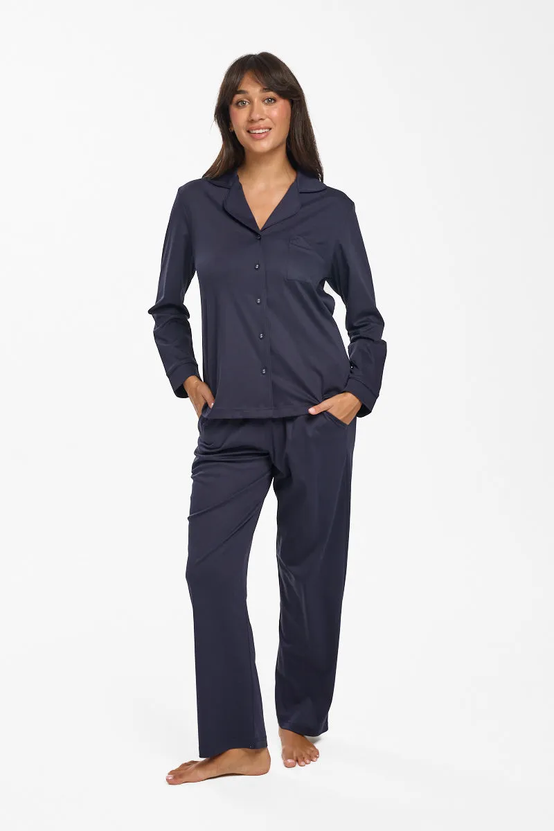 New Supima Cotton PJ Top Navy