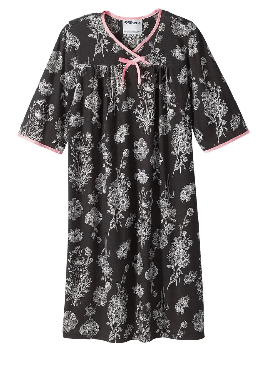 Open Back Nightgown for Elderly
