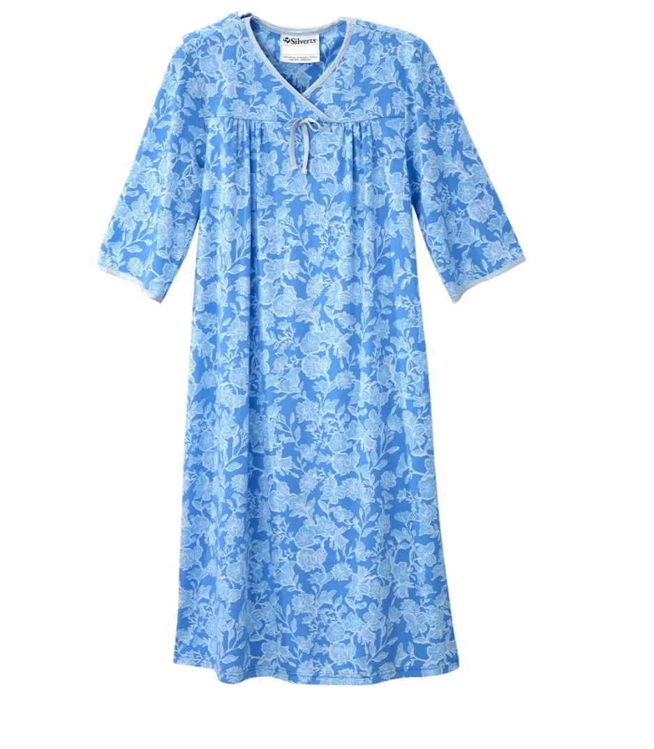 Open Back Nightgown for Elderly