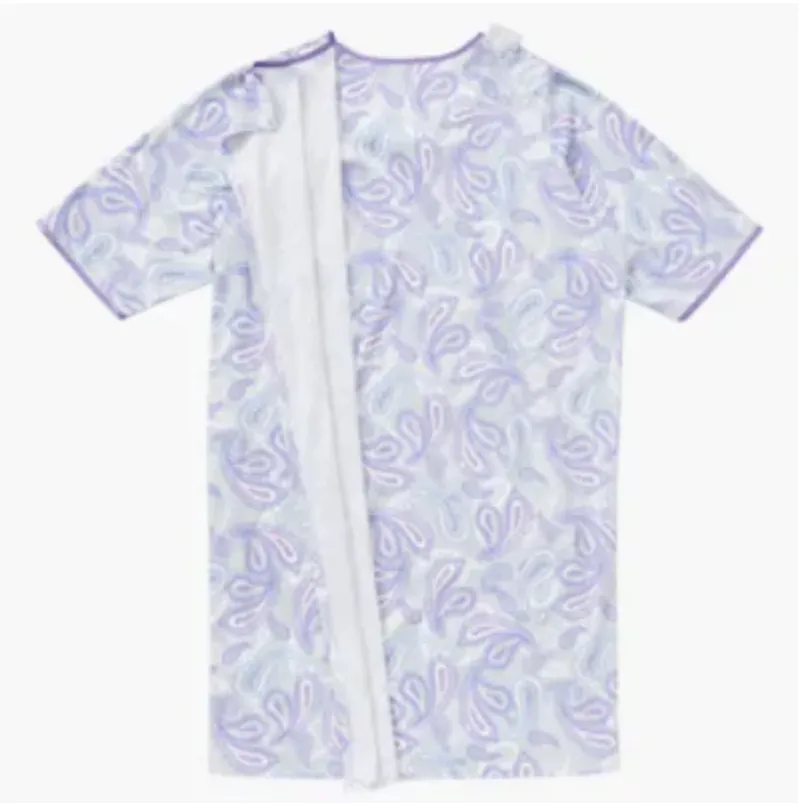 Open Back Nightgown for Elderly