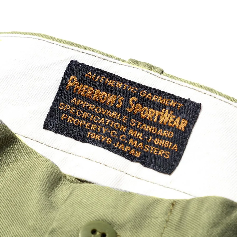 Pherrow's Pleated Shorts Olive
