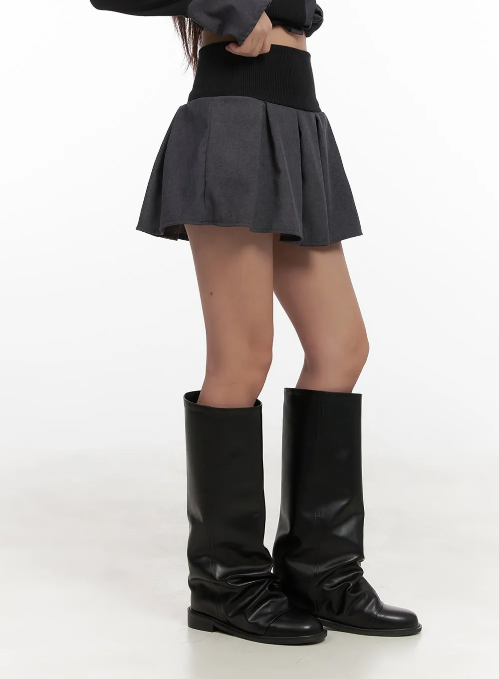 Pleated Glam Mini Skirt CD413