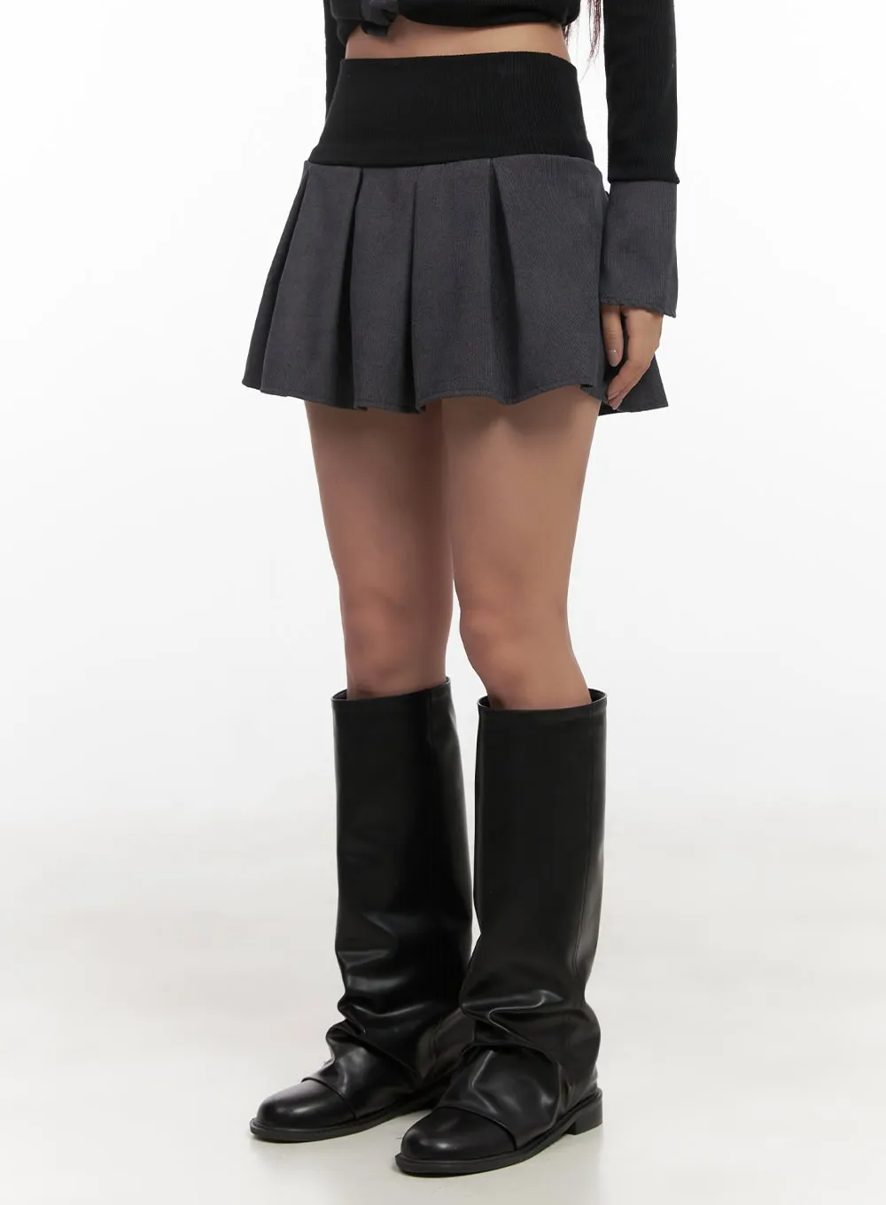 Pleated Glam Mini Skirt CD413
