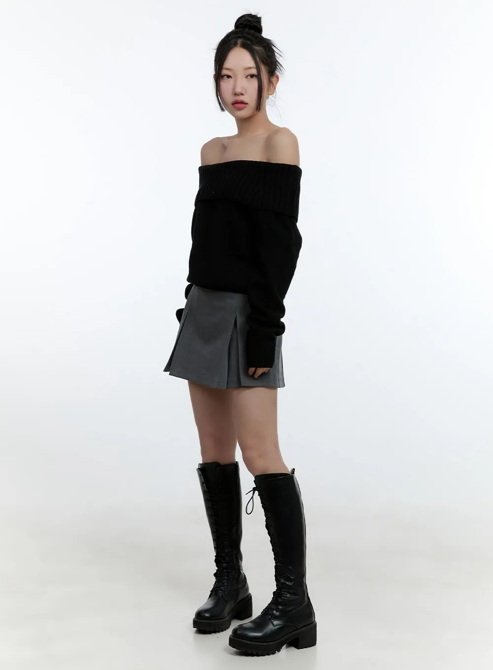 Pleated Mini Skirt CD424
