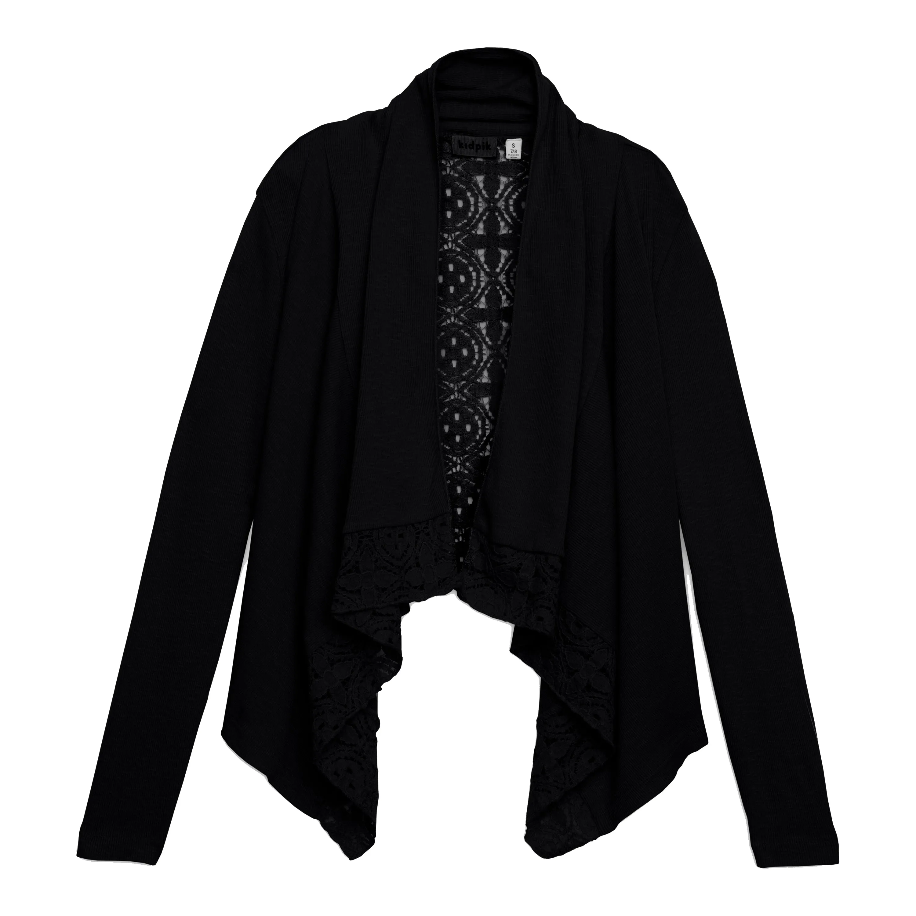 Rib Lace Flyaway Cardigan