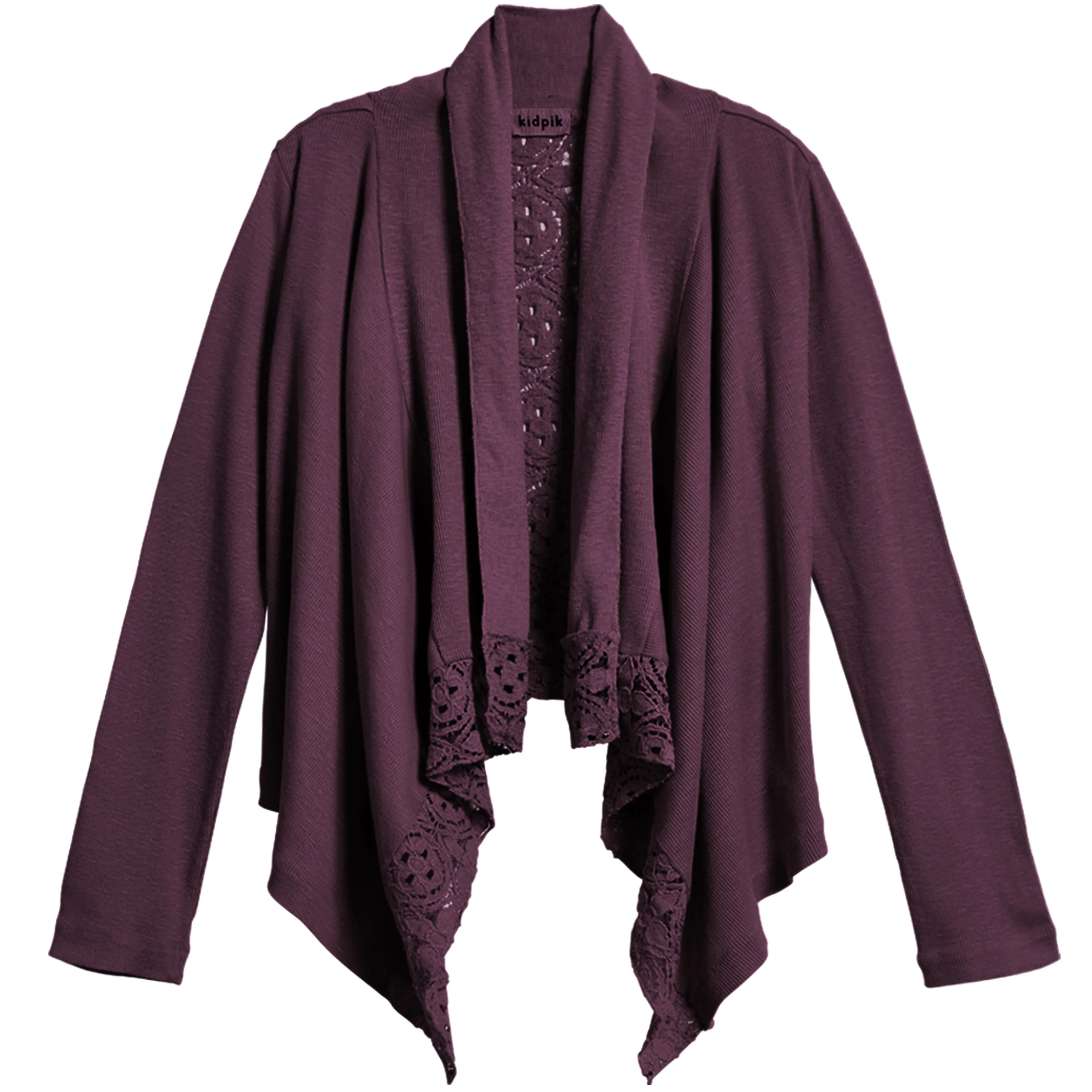Rib Lace Flyaway Cardigan
