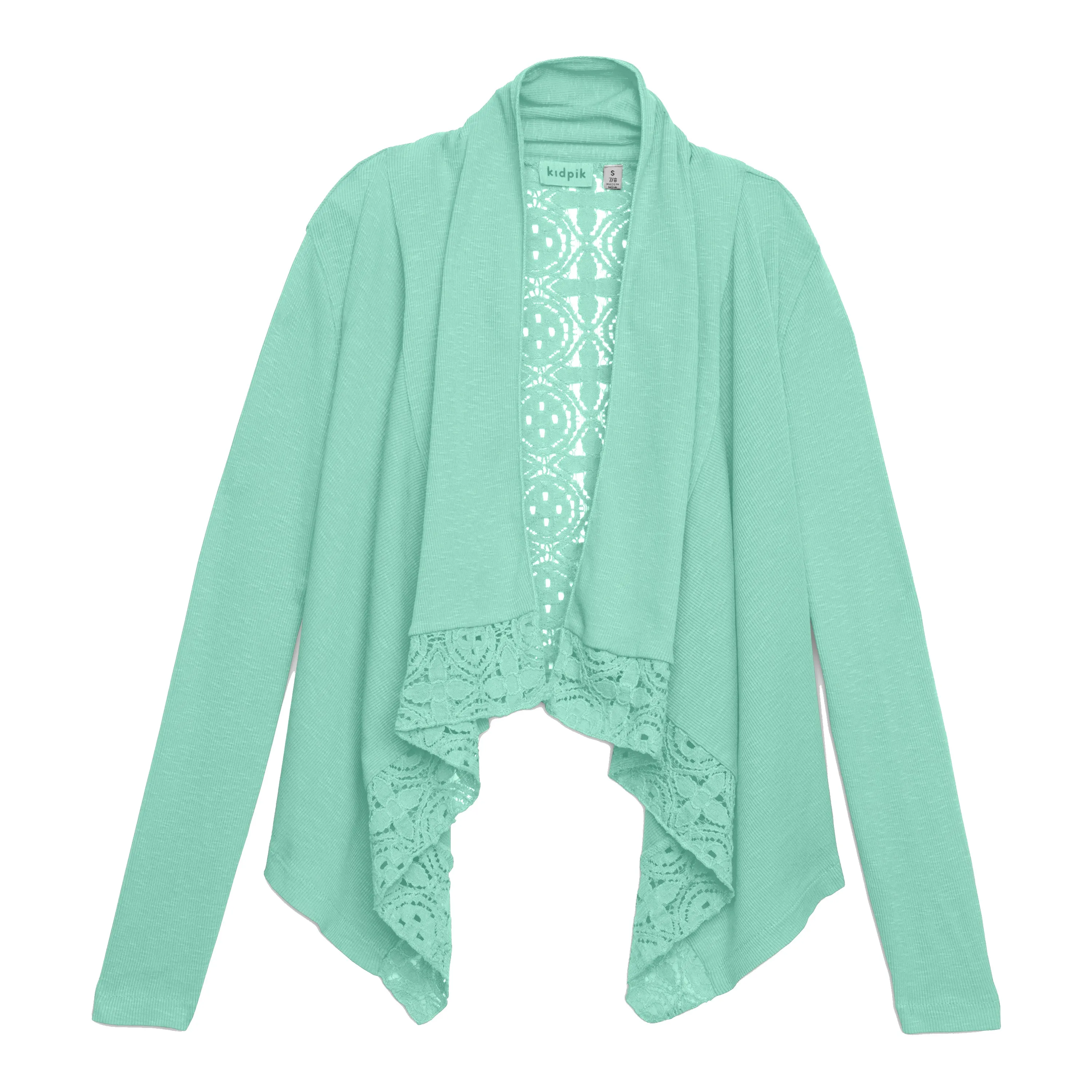 Rib Lace Flyaway Cardigan