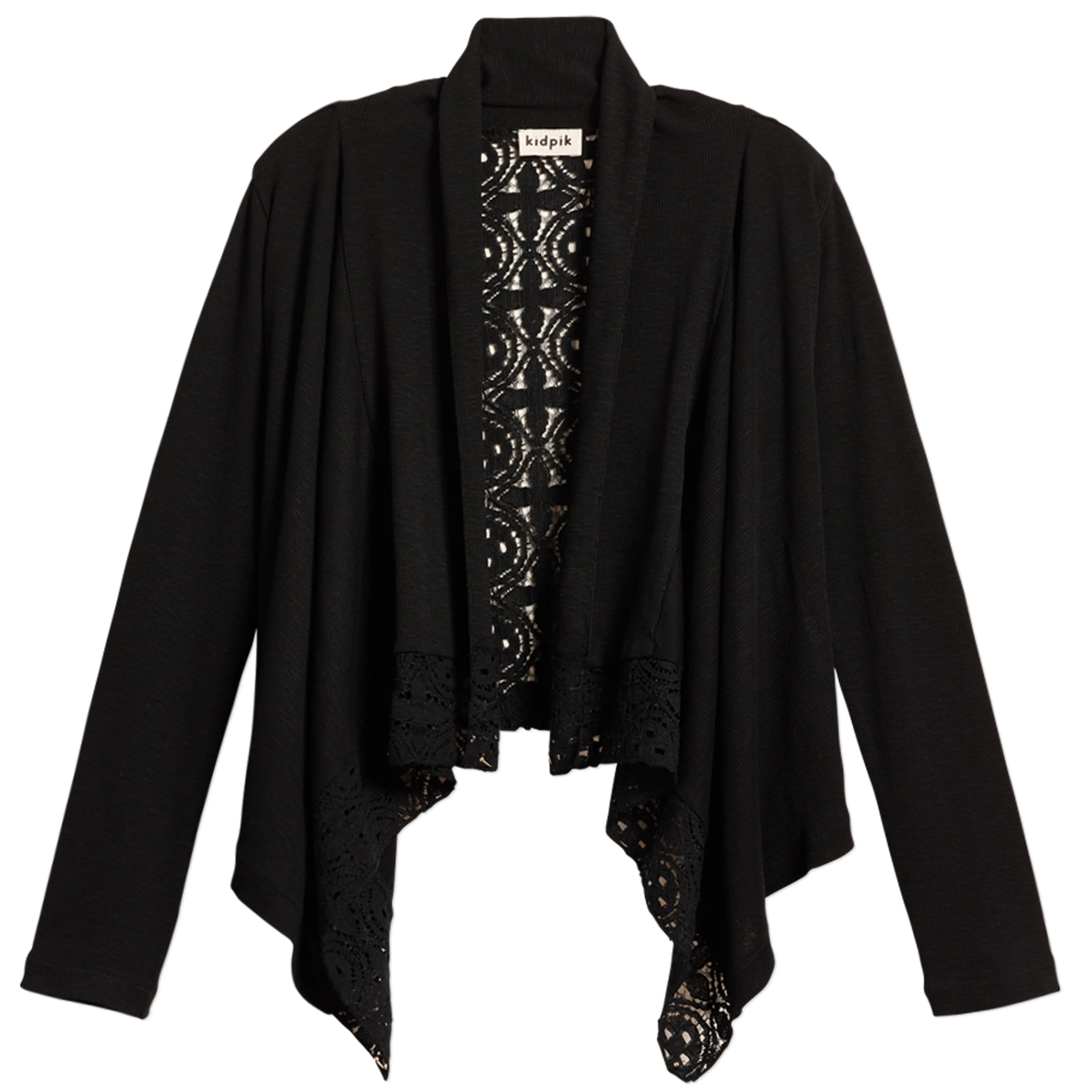 Rib Lace Flyaway Cardigan