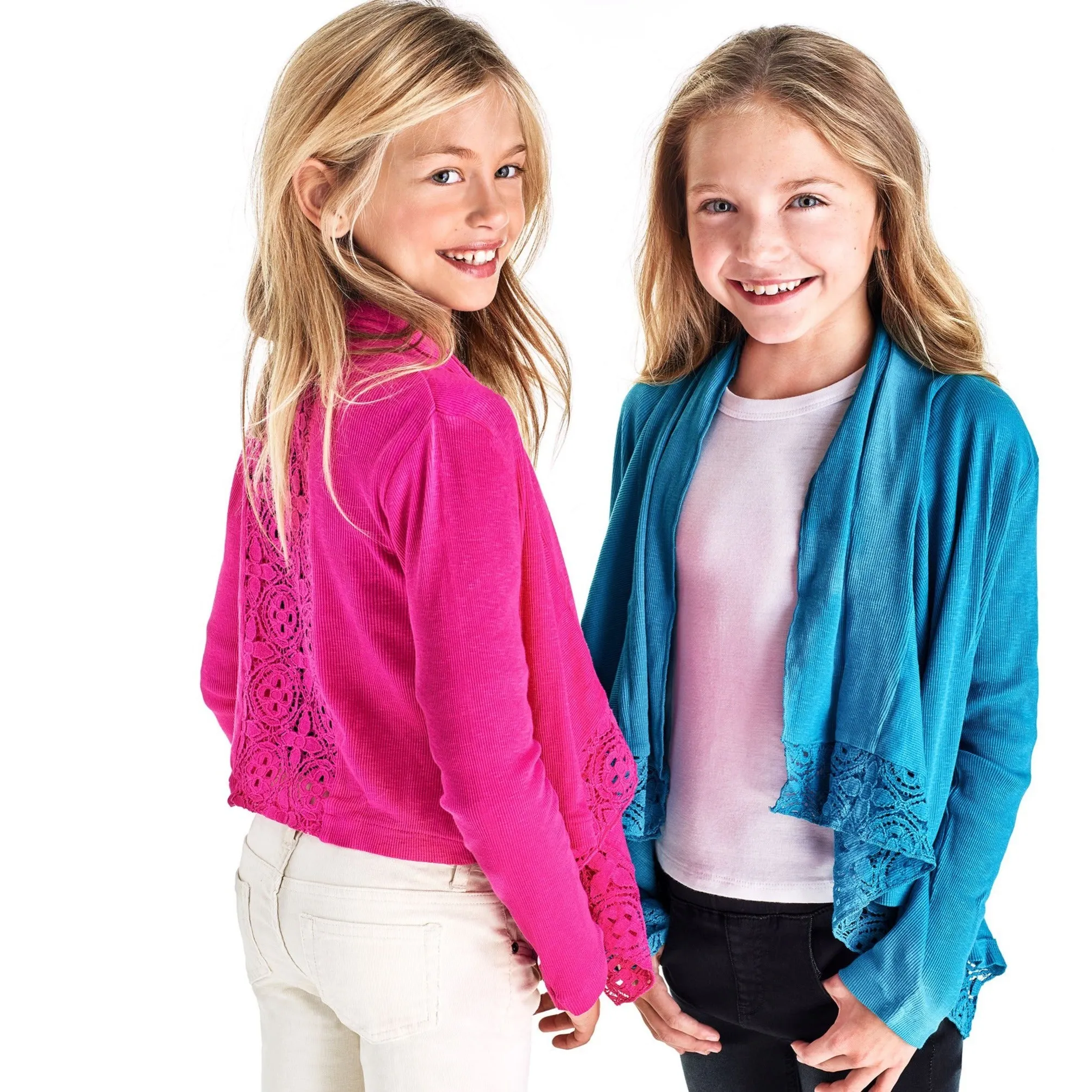 Rib Lace Flyaway Cardigan