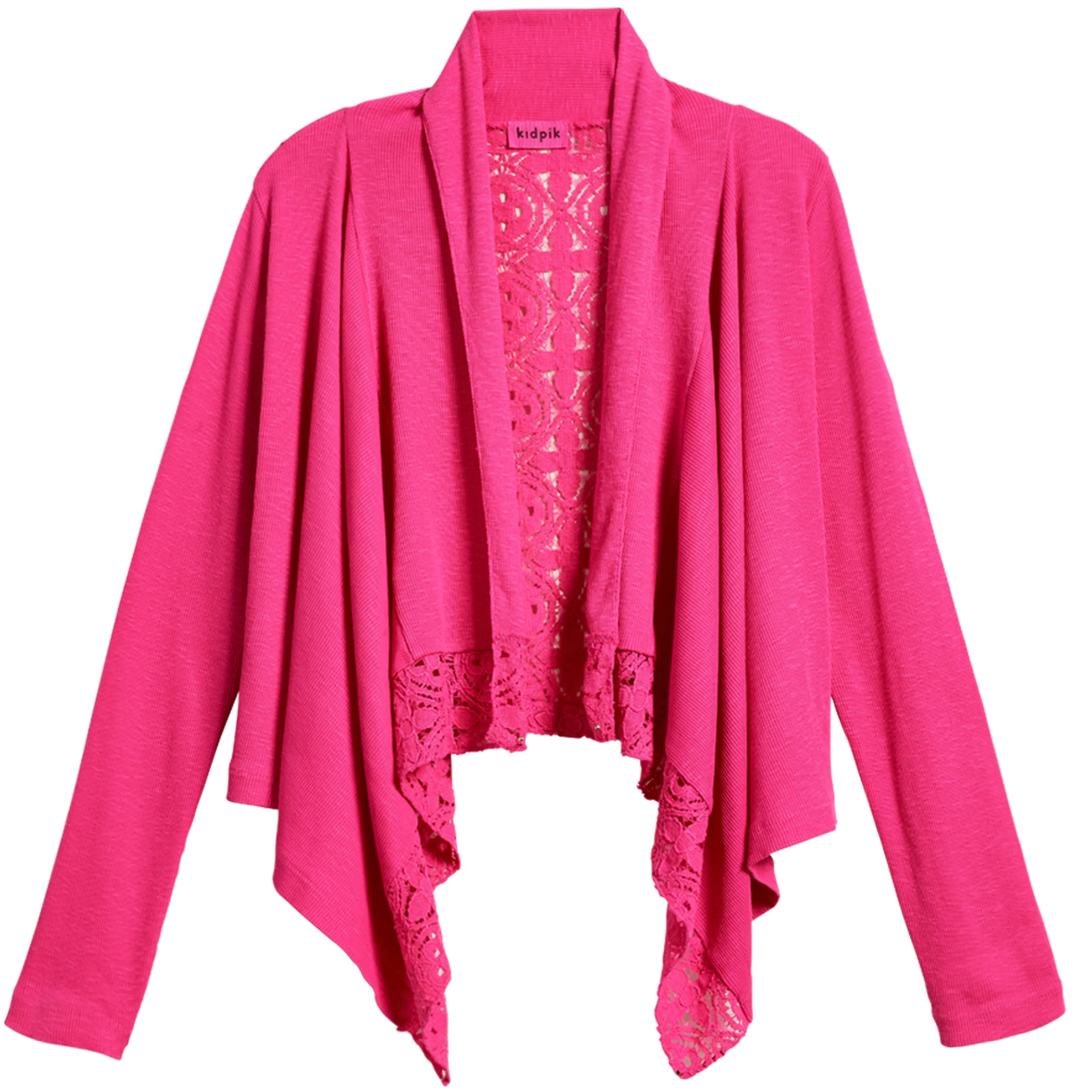 Rib Lace Flyaway Cardigan