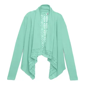 Rib Lace Flyaway Cardigan