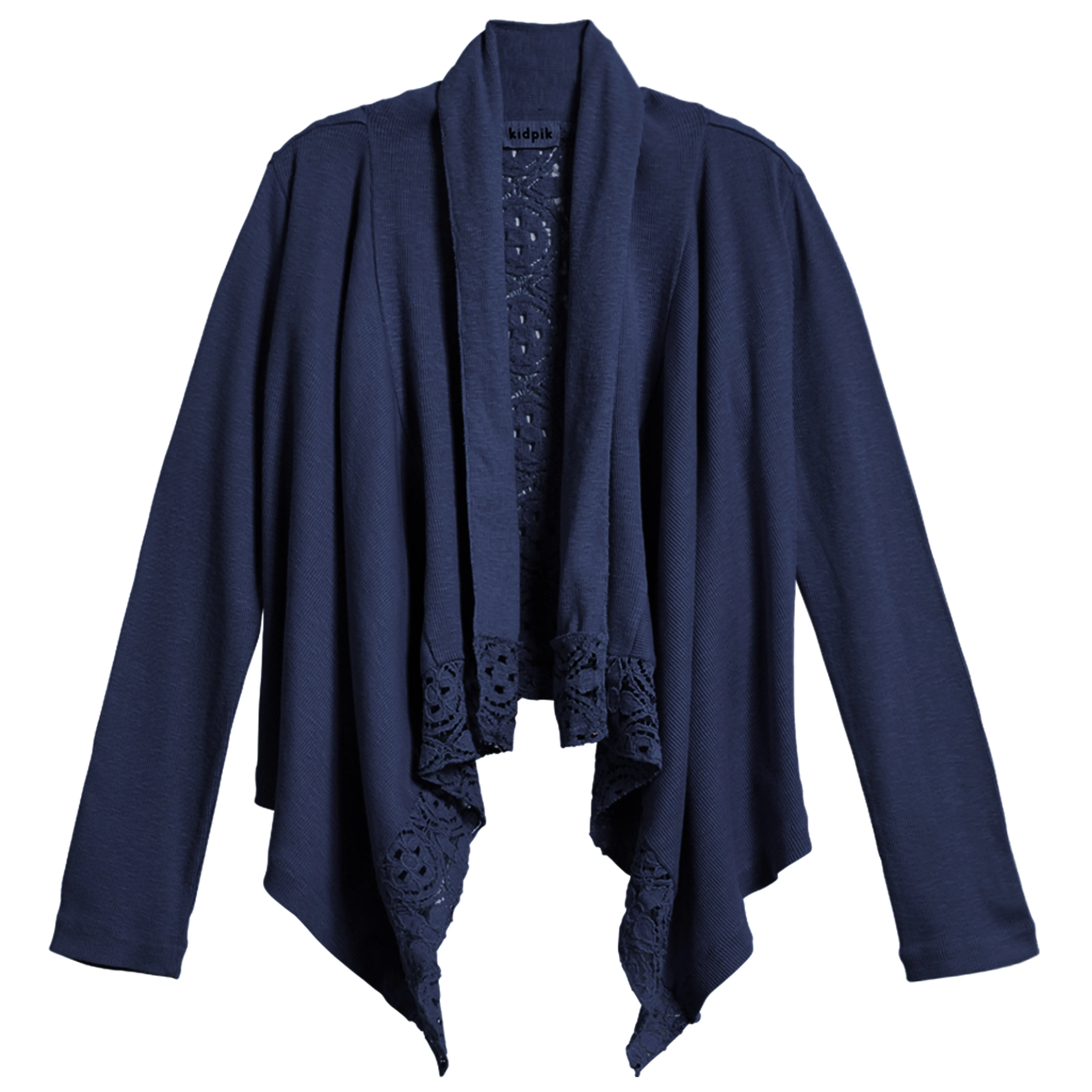Rib Lace Flyaway Cardigan