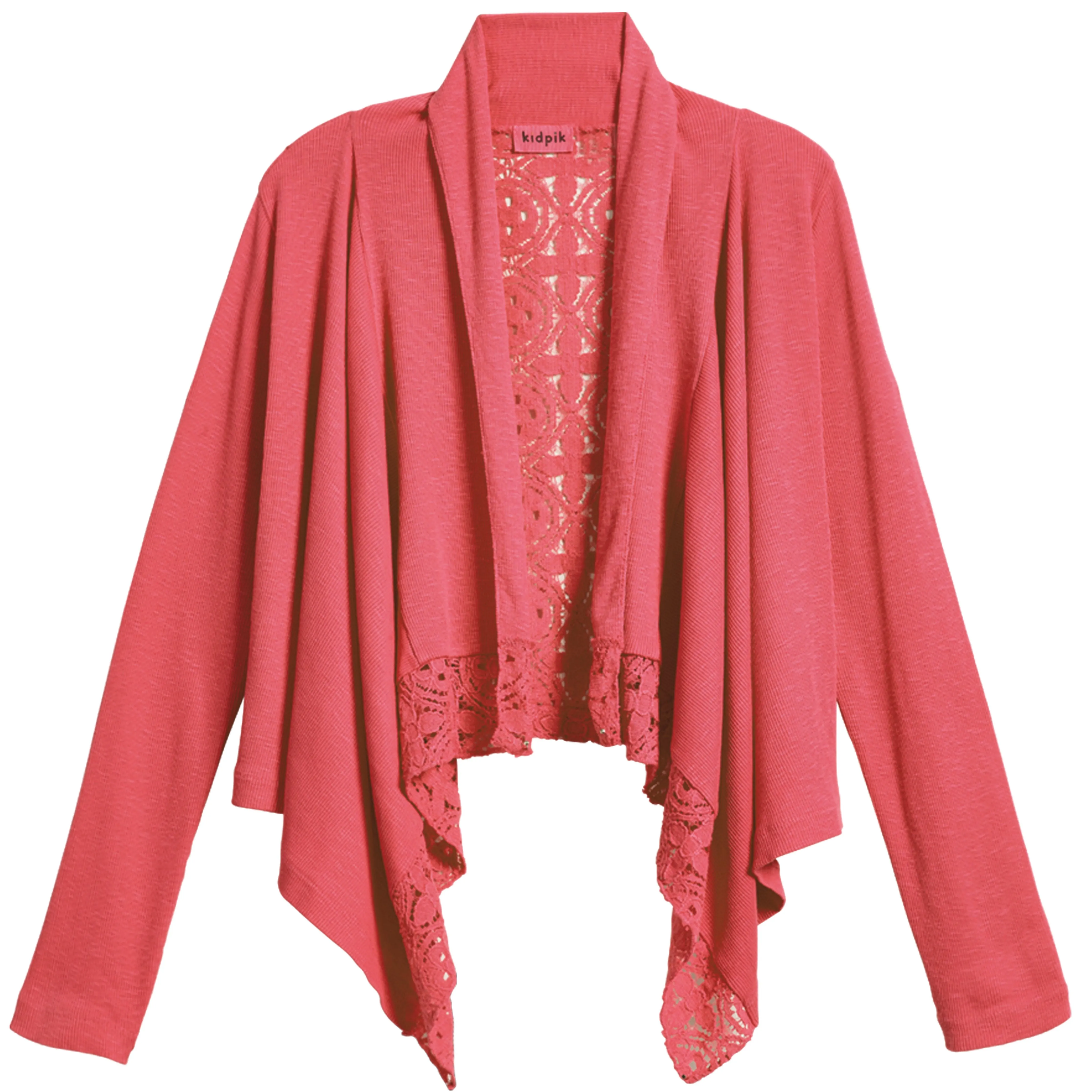 Rib Lace Flyaway Cardigan