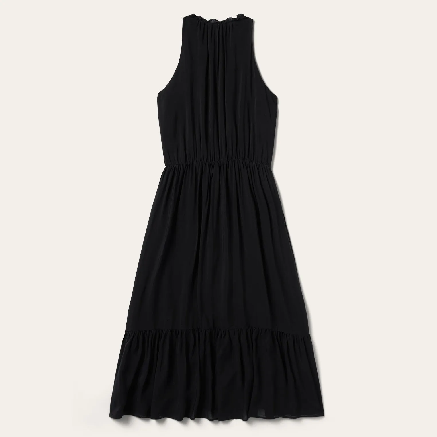 Solid Rayon Sleeveless Prairie Dress