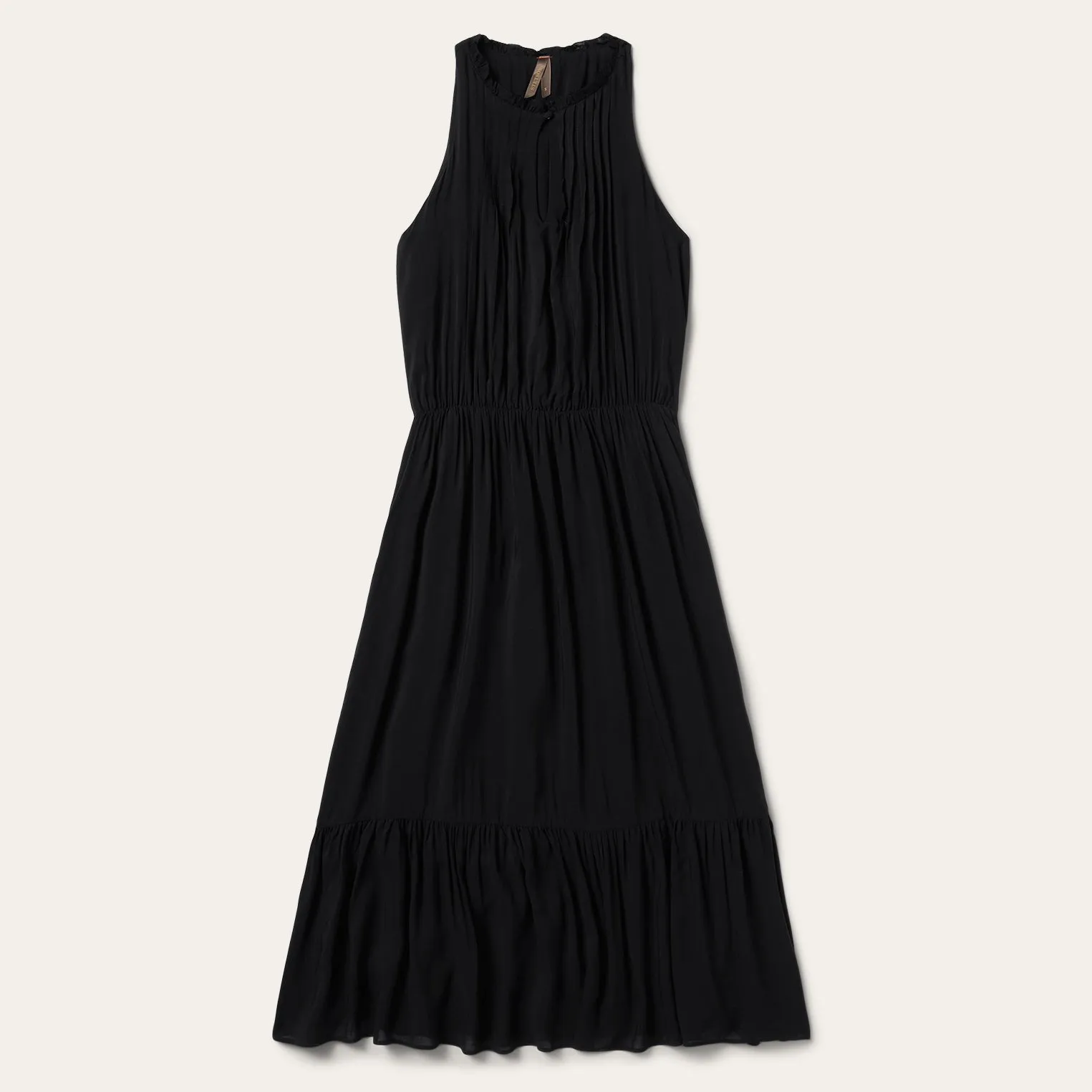 Solid Rayon Sleeveless Prairie Dress