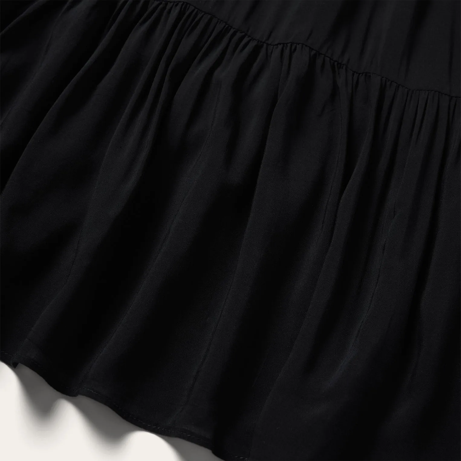 Solid Rayon Sleeveless Prairie Dress