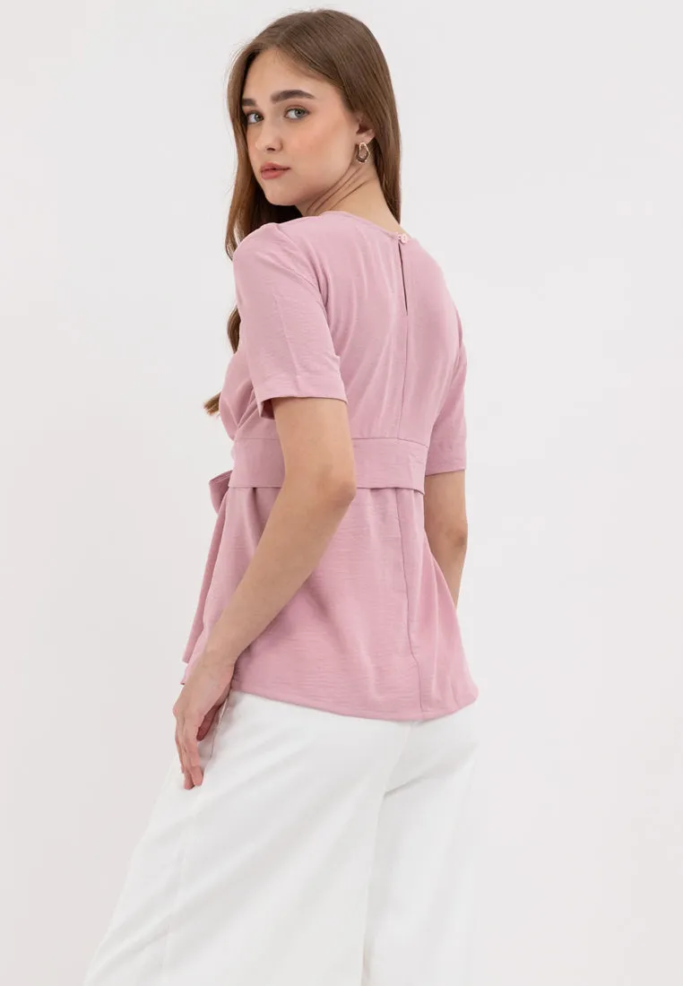 Sora Tie Waist Ribbon Top