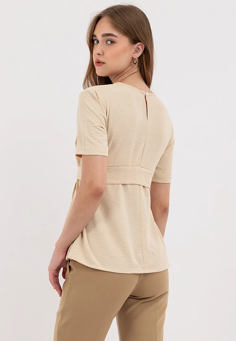 Sora Tie Waist Ribbon Top