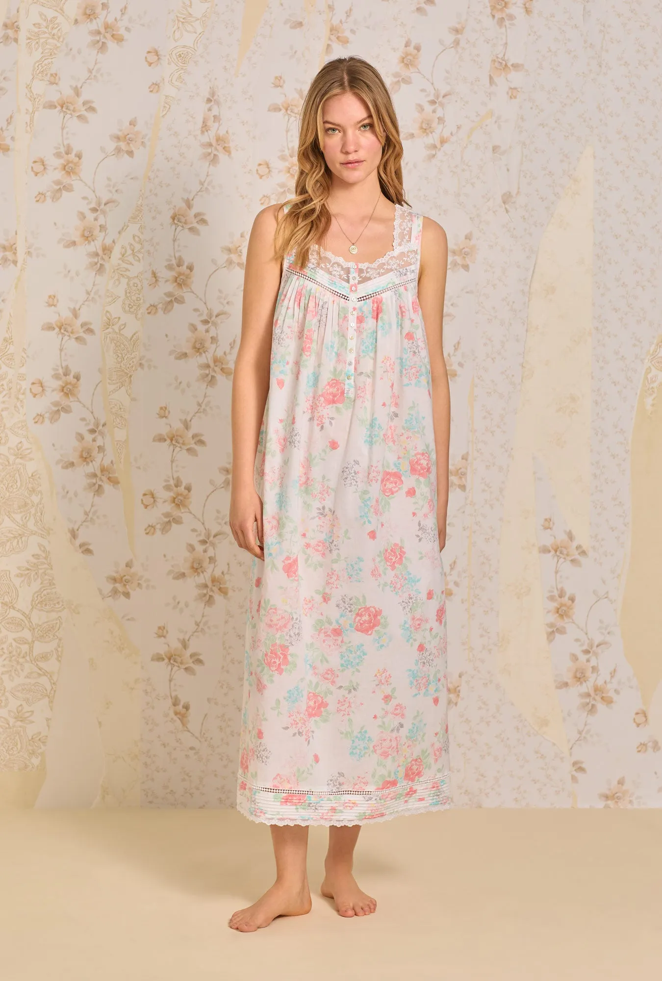 Summer Jubilee "Eileen" Cotton Woven Nightgown